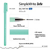 Ручка гелевая 0,5 мм SimpleWrite ZEFIR, ЧЕРНАЯ (3 цвета корпуса)
