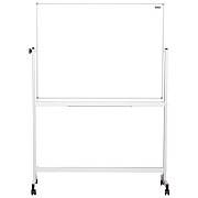 Доска-флипчарт магнитно-маркерная двухсторонняя поворотная 360° "deVENTE. Highline" 1200x900 мм (общая высота 193 см), мобильная, МДФ основа, с алюминиевой полкой