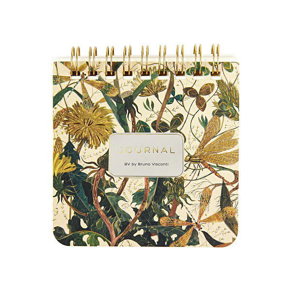 Блокнот 90*90 60 л. на гребне "POCKET JOURNAL" "Summer Greens" тв.переплет