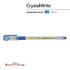 Ручка шариковая 0,38 мм Bruno Visconti "CrystalWrite" СИНЯЯ