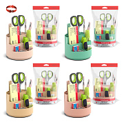 Набор настольный вращающийся пластиковый ErichKrause® Mini Burger, Powder, ассорти из 4 цветов