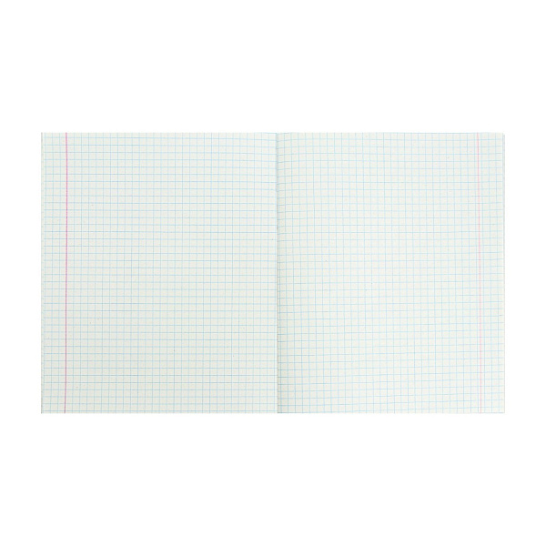 Тетрадь 96 листов, клетка, обложка бумвинил синий, блок офсет