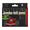 Фломастеры 12 цв. JUMBO (АНТИВАНДАЛЬНЫЕ) "BLACK EXCELLENCE"