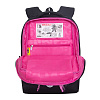Рюкзак школьный с обесом (/1 черный - розовый)