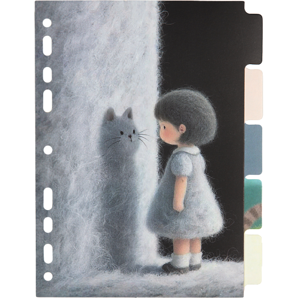 Разделитель листов "deVENTE. Soulmate" A5 (160x210 мм) ламинированный мелованный картон 210 г,м2, с рисунком, 5 шт, индивидуальная упаковка