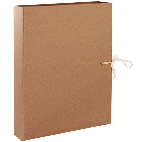 Короб архивный с завязками INDEX разборный, без покрытия, 70мм, клапан МГК, до 650л