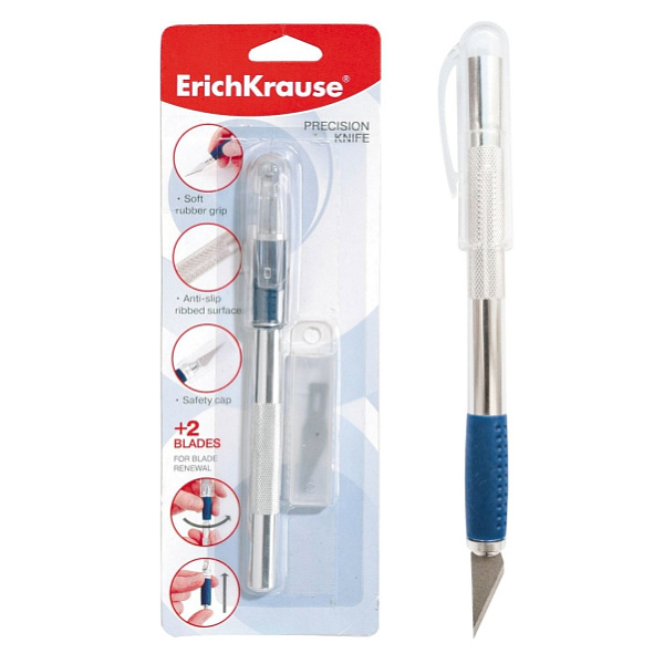 Нож канцелярский скальпель блистер