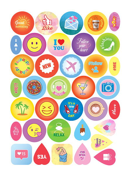 Книжка БЛОГнот с НАКЛЕЙКАМИ 64л А5 тв. обложка на гребне "Иду за мечтой" цветной блок 100г/кв.м 