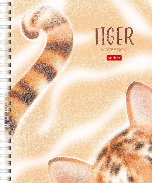 Тетрадь 48 л. кл. на гребне "Хвостики и ушки", 65г/кв.м мат.ламин. 4 диз.