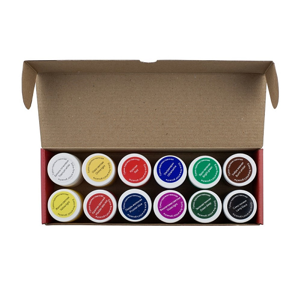 Гуашь 12 цв. 40 мл. (банка) "Мастер-Класс"