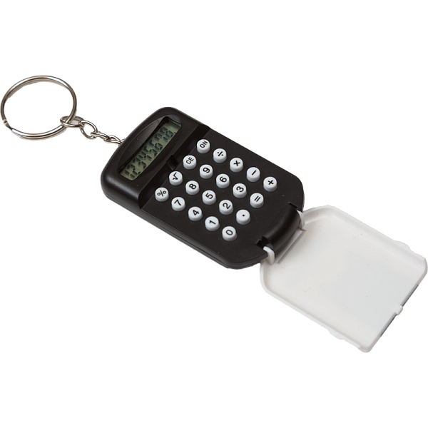 Калькулятор-брелок "deVENTE. Кто здесь?" 37x64x12 мм, 8 разр., автоматическое вычисление квадратного корня, процентов, с рисунком, в блистере с подвесом