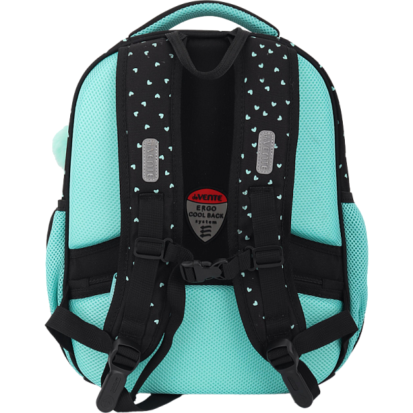 Рюкзак "deVENTE. Choice Lite. K-Pop Heartbeat" школьный жесткий 38x29x17 см (17 л) вес 800 г, плотный износостойкий полиэстер с водоотталкивающей пропиткой, 2 отделения на молнии (одно отделение с разделителями для учебников, другое отделение с 2-мя 