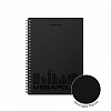Тетрадь А5 80 л. кл. с пластиковой обложкой на спирали ErichKrause® MEGAPOLIS®, черный