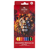 Карандаши 24 цвета Koh-I-Noor "RED LION", картонная коробка с европодвесом