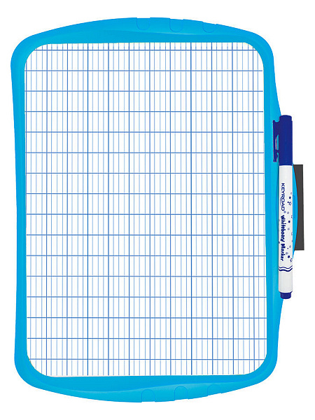 Набор KEYROAD: белая маркерная доска 29X20.5X0.4см, маркер, губка, ассорти, европодвес