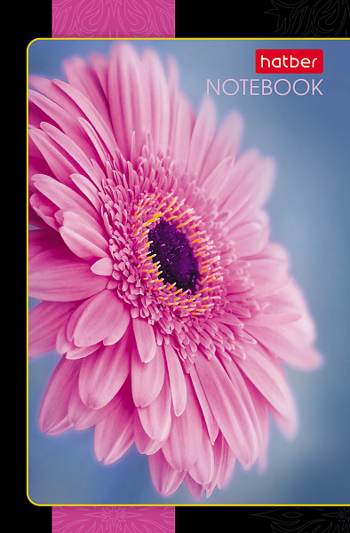 Блокнот 48л А7ф 65х100мм 3-х цв. блок клетка Обл. мел.бумага ламинация на клею серия -Цветочная галактика-