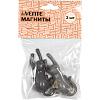 Магнит для доски офисной "deVENTE. Cats" 8x3,5x2,2 см, 2 шт, в пластиковом пакете с блистерным подвесом, ассорти цветов белый с черным и светло-серый с темно-серым