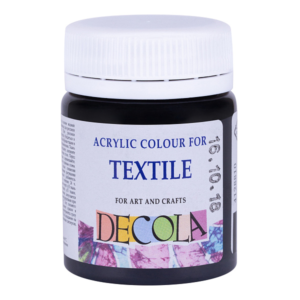 Акрил ткань 50 мл Декола Черная 