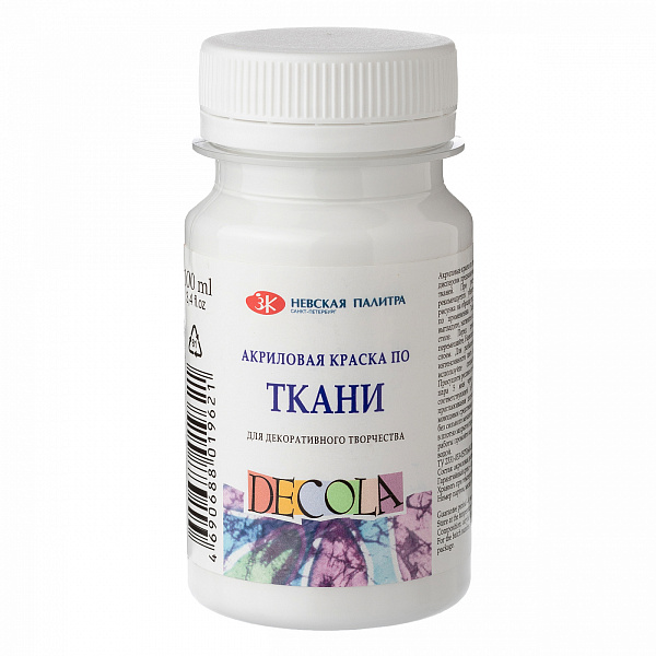 Акрил ткань 100 мл Декола Белая  