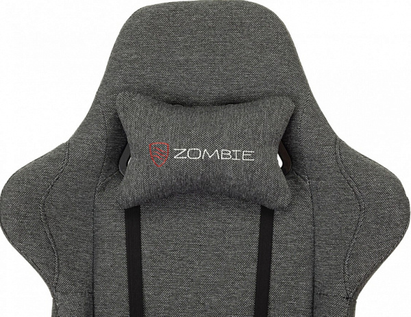 Кресло игровое Zombie Neo серый 3C1 с подголов. крестов. пластик ZOMBIE NEOGREY