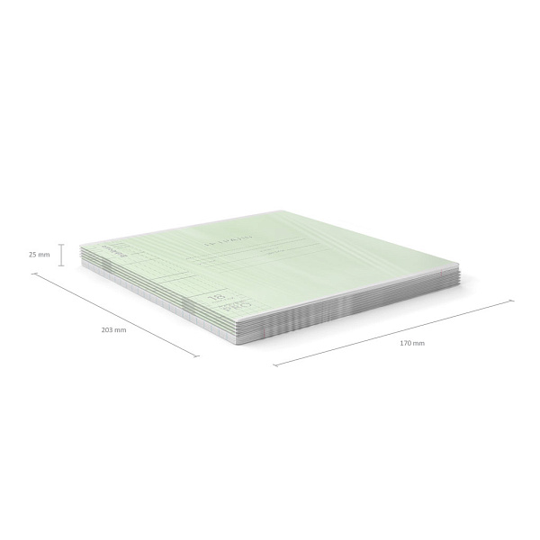 Тетрадь 18 листов в клетку Пластиковая обложка "Зеленая" ErichKrause Классика CoverPrо