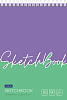 Блокнот А5 80 л. на гребне SketchBook "Underline" 100г/кв.м без линовки твердая подложка "Premium"