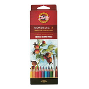 Карандаши акварельные набор 18 цветов Mondeluz FRUIT 3717