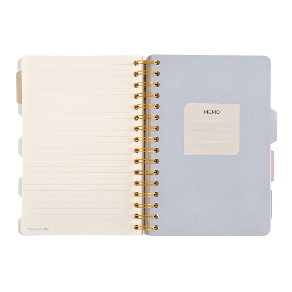 Записная книжка "ART JOURNAL" А5,120 л. на гребне, с разделителями "Lush Bouquet"