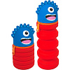 Пенал "deVENTE. Monster" 20,5x6,5x6,5 см, фигурный, силиконовый, на молнии, увеличивающийся, персиковый