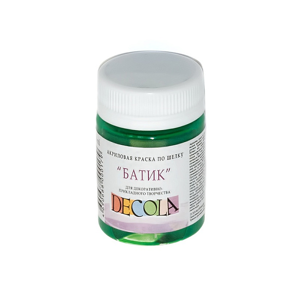 Акрил шелк батик 50 мл Декола Зеленая средняя 