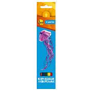 Карандаши 6 цв. акварельные  "Лео"   "Ярко"заточенный