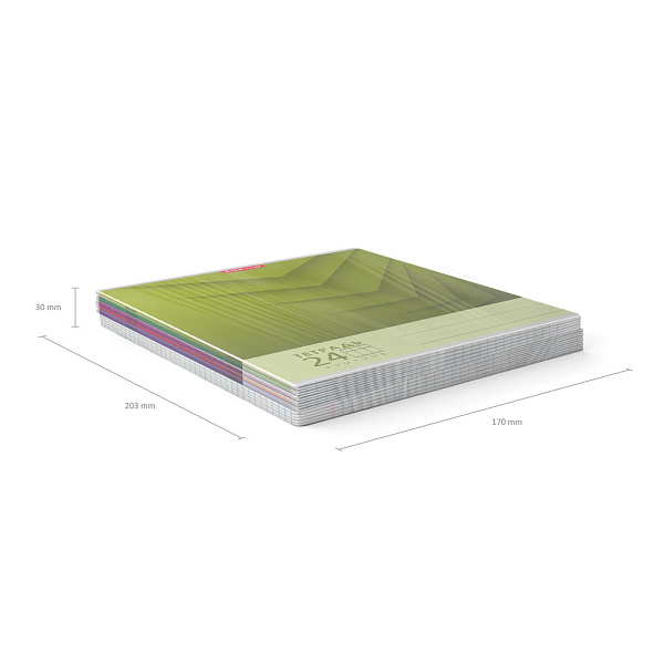 Тетрадь 24 листа в клетку "Duotone Next" ассорти _MIX-PACK ErichKrause®