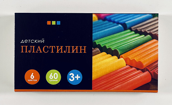 Пластилин 6 цв. 60 гр "5 только на пять!" 