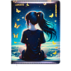 Дневник "deVENTE. Butterfly Dreams" универсальный блок, 48 листов, белая бумага 80 г/м², печать в 1 краску, твердая обложка из искусственной кожи с поролоном, цветная печать, тиснение фольгой, отстрочка, цветной форзац, 1 ляссе