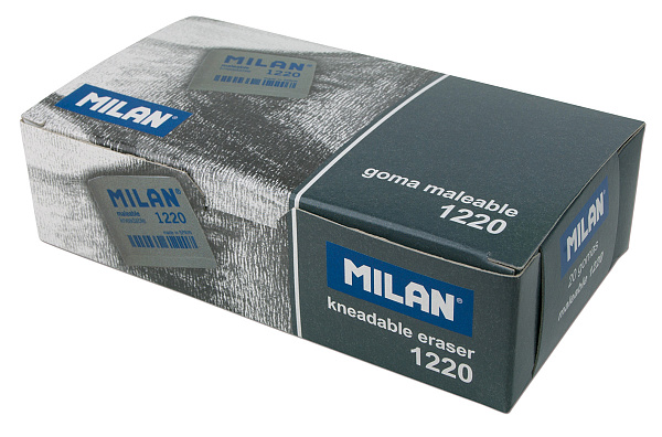 Ластик Milan, каучуковый для стирания графита и угля 37х28х10 мм .