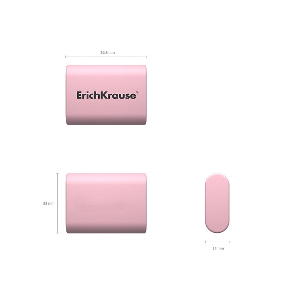 Ластик ErichKrause Sponge Pastel (в коробке по 24 шт.)