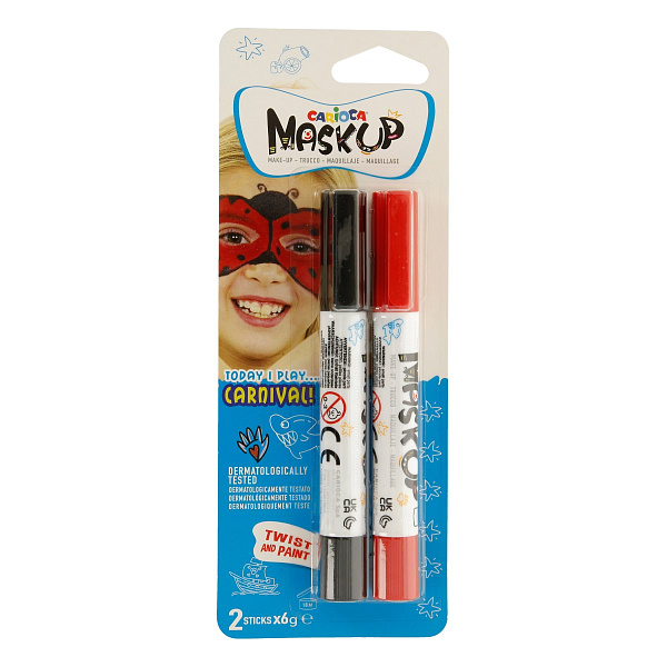 Грим-стик для лица "Carioca" Mask Up Classic Box  2 цв.