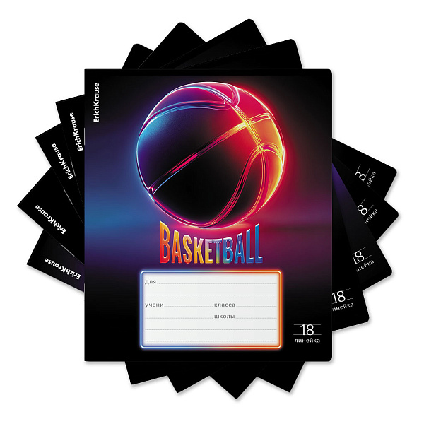 Тетрадь 18 л. лин. ErichKrause Win Zone, (в плёнке по 10 шт.)_MIX-PACK