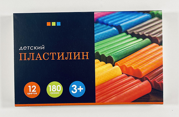 Пластилин 12 цв. 180 гр "5 только на пять!" 