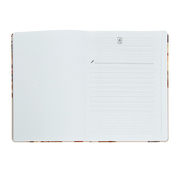 Блокнот А5 96 л. "Parts of plants" тв.переплет, печатный блок 70г/м2ручки+ляссе