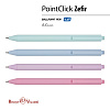 Ручка шариковая автомат. 0,38 мм "PointClick.ZEFIR", СИНЯЯ (4 цвета корпуса)