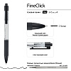 Ручка гелевая 0,4 мм "FineClick" АВТОМАТИЧЕСКАЯ, ЧЕРНЫЙ 