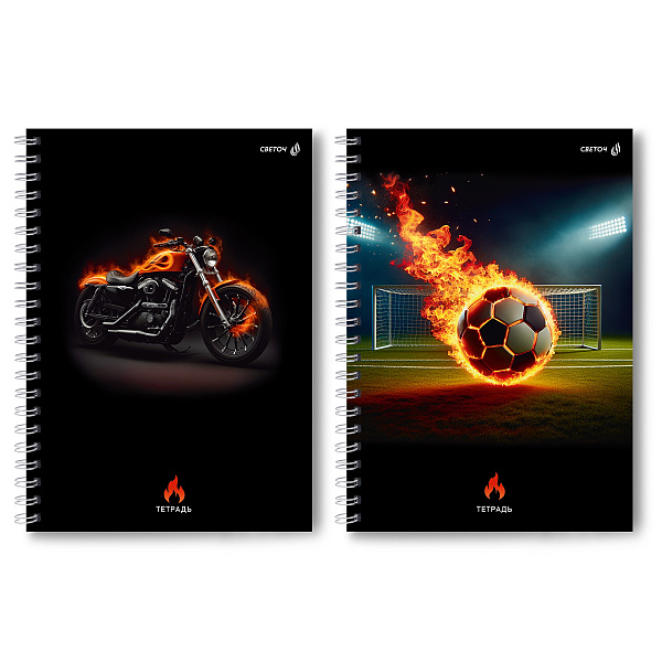 Тетрадь A4 80 л. кл. на гребне "Формула движения" 65 г/кв.м , белизна 100 %  01229  "Светоч"