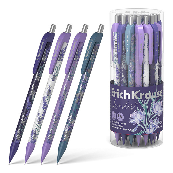 Карандаш автоматический 0,5 мм ErichKrause Lavender НВ (в тубусе )