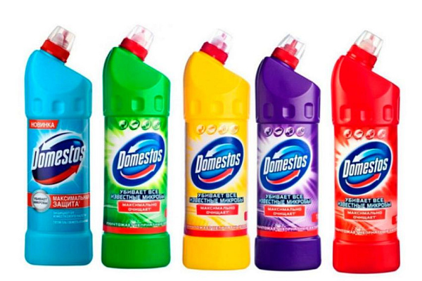 Средство чистящее дезинфецирующее"DOMESTOS" 1000мл в ассортименте