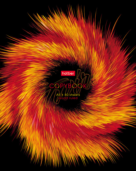 Тетрадь 80 л. кл. "Головокружение" на скобе глянц. ламин. серия