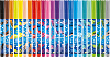 Фломастеры 24 цв. COLOR'PEPS OCEAN LIFE декорированные, с заблокированным пишущим узлом, суперсмываемые, в пакете с подвесом