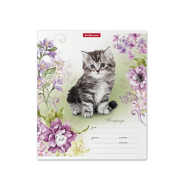 Тетрадь 12 л. кл. "Мурзики" ErichKrause (в плёнке по 10 шт.)