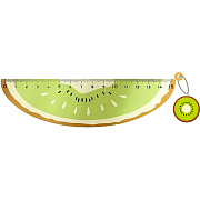 Линейка 15 см "deVENTE. Tutti-Frutti. Kiwi" ПВХ с рисунком, с подвесом, в пластик.блистере