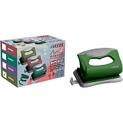 Дырокол на 10 л. "deVENTE. Marandi" фисташковый,  пластиковый с каучуковой вставкой, с линейкой